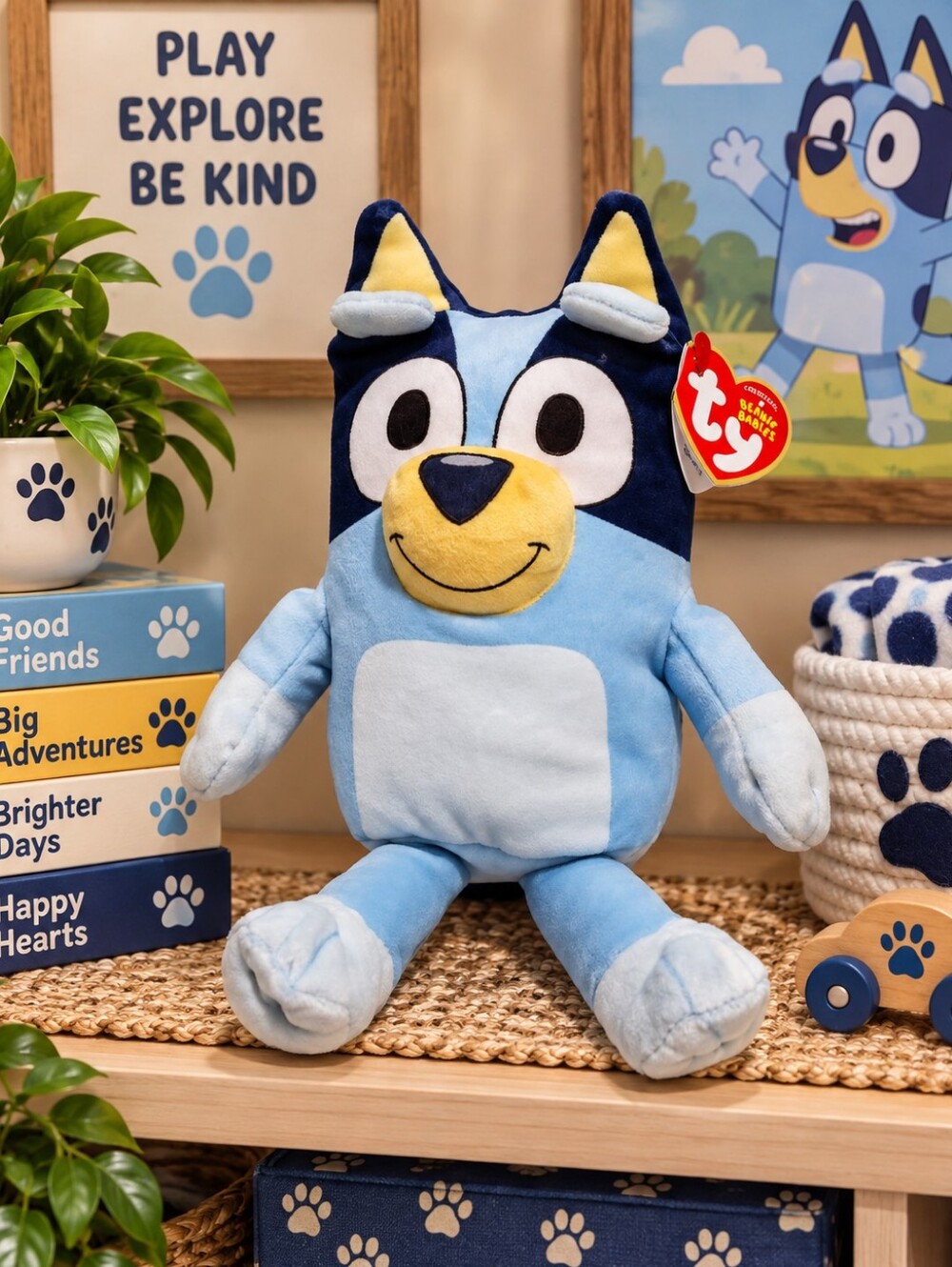 Ty Beanie Babies Bluey 8” Plush BBC Studios Bluey with Original Tags